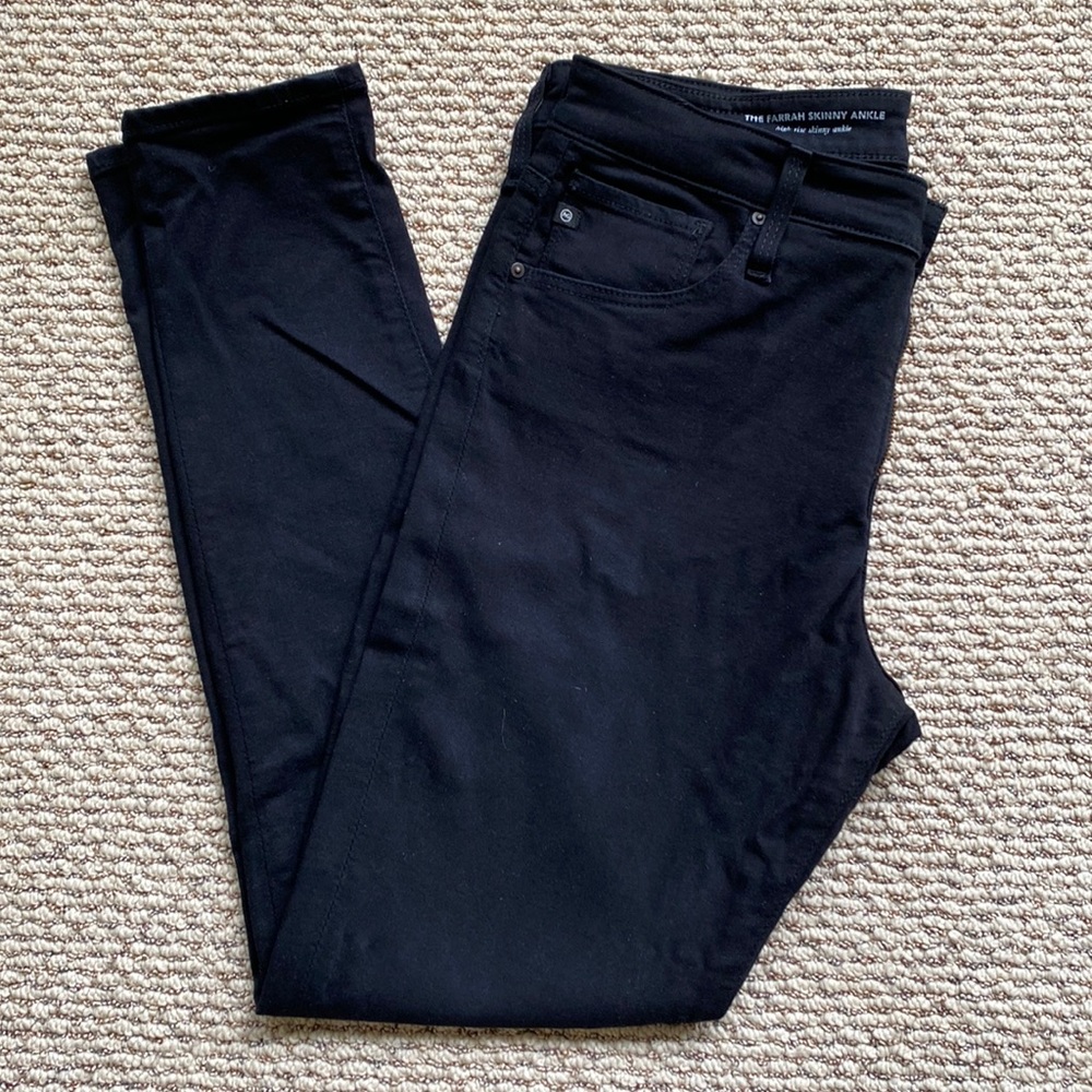 AG The Farrah Skinny Ankle (29R) Black